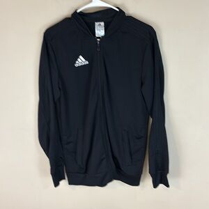 Adidas Black Full Zip Athletic Track Jacket XL Youth